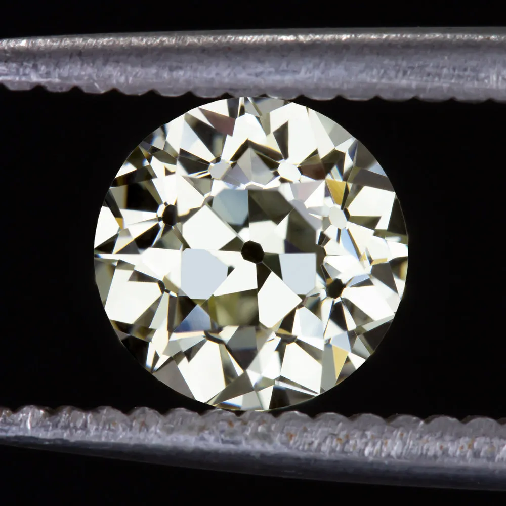 1.22ct GIA CERTIFIED Q-R VS1 OLD EUROPEAN CUT DIAMOND LOOSE NATURAL VINTAGE OEC