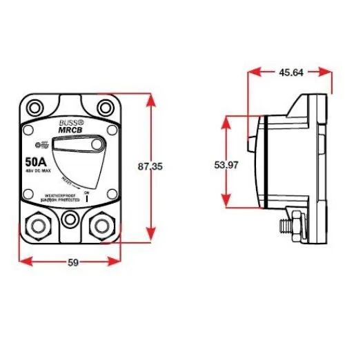 187 Series Circuit Breaker Surface Mount