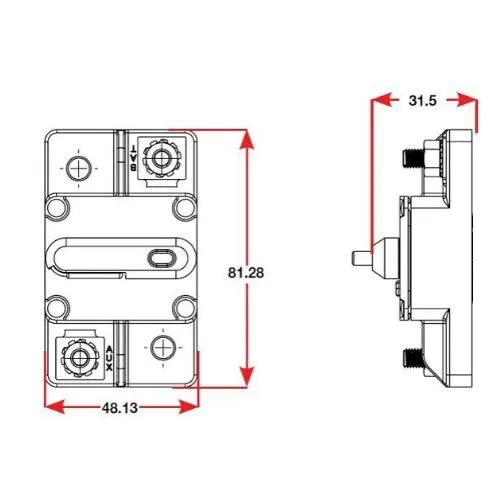 285 Series Circuit Breaker Surface Mount