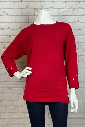 3/4 SLEEVE SWEATER TOP