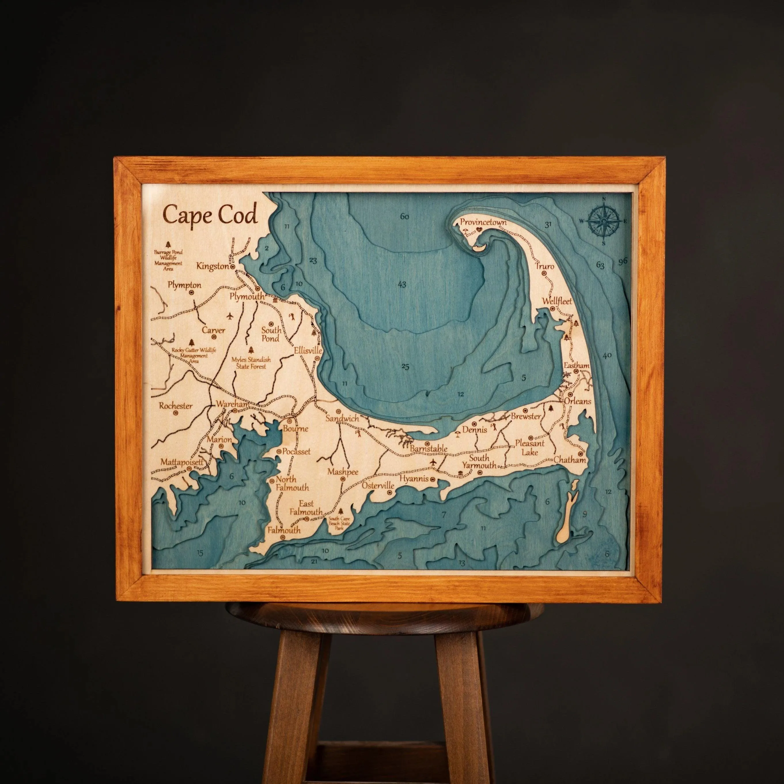 3D CAPE COD MAP