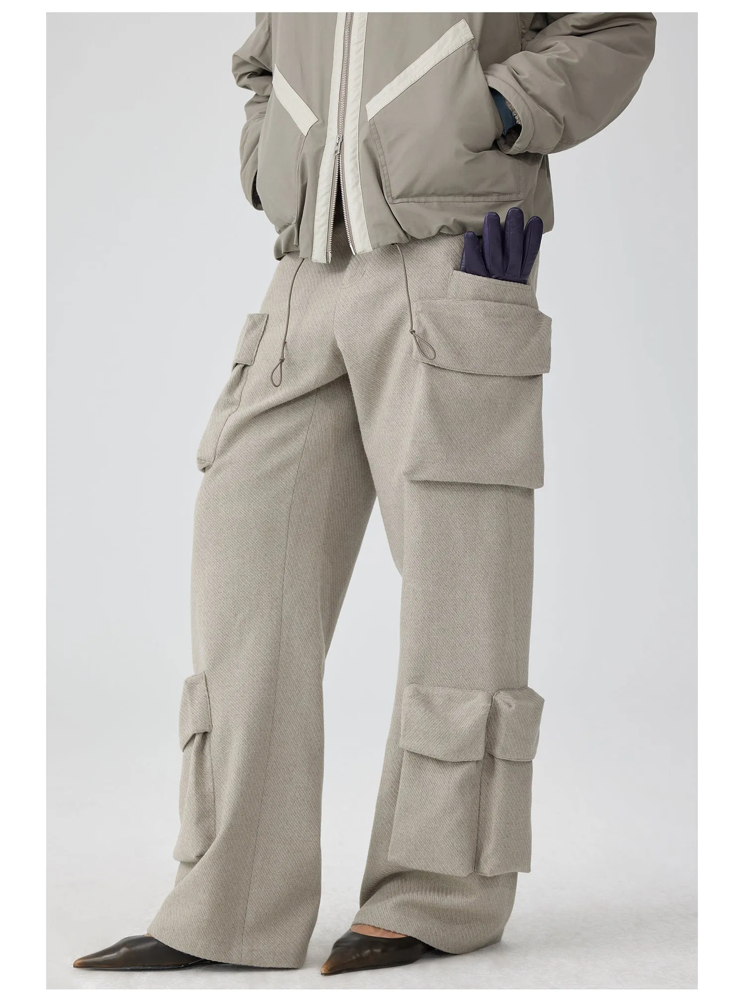 3D pocket cargo pants