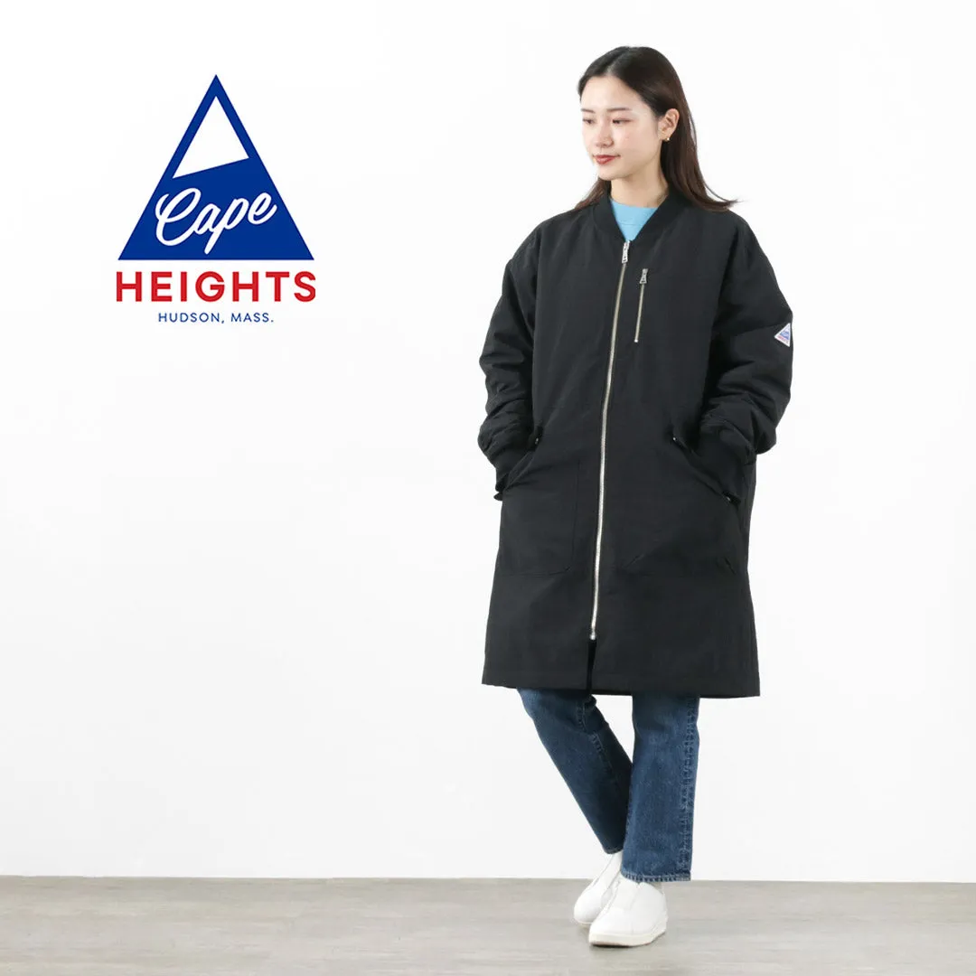 【50％OFF】CAPE HEIGHTS（ケープハイツ） アーラ ロングボンバーコート レディース アウター ミドル丈 ロング丈 ミリタリー ゆったり 軽い WMS ARLA  LONG BOMBER【セール】