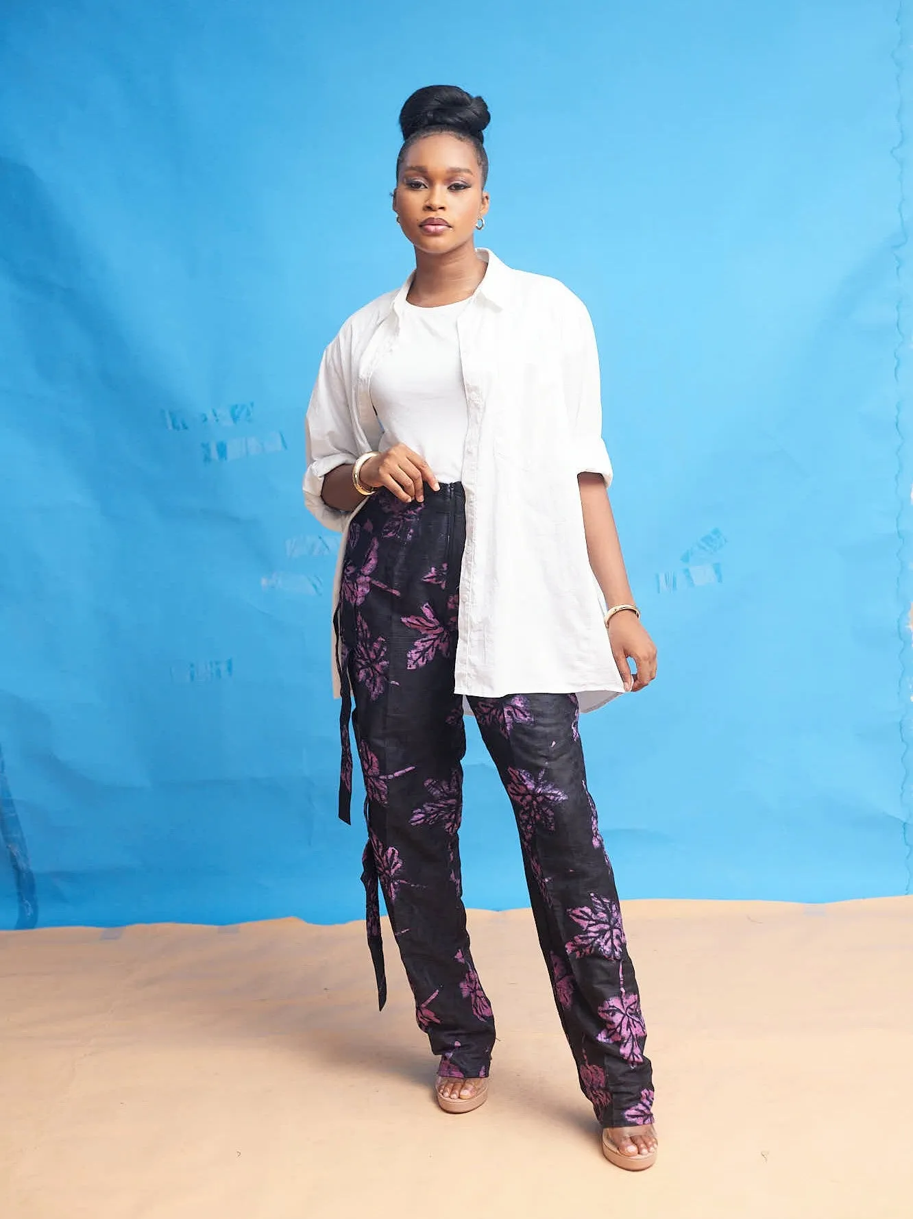 Adeola Adire cargo pant