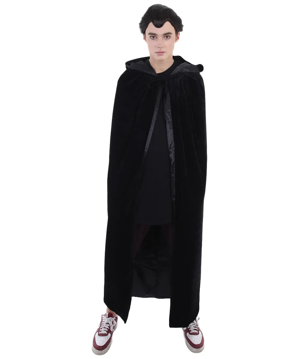 Adult Men's Reversible Hooded Cape Costume | Multiple Color Option Cosplay Costume