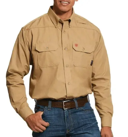 ARIAT - FR Featherlight Work Shirt, Khaki