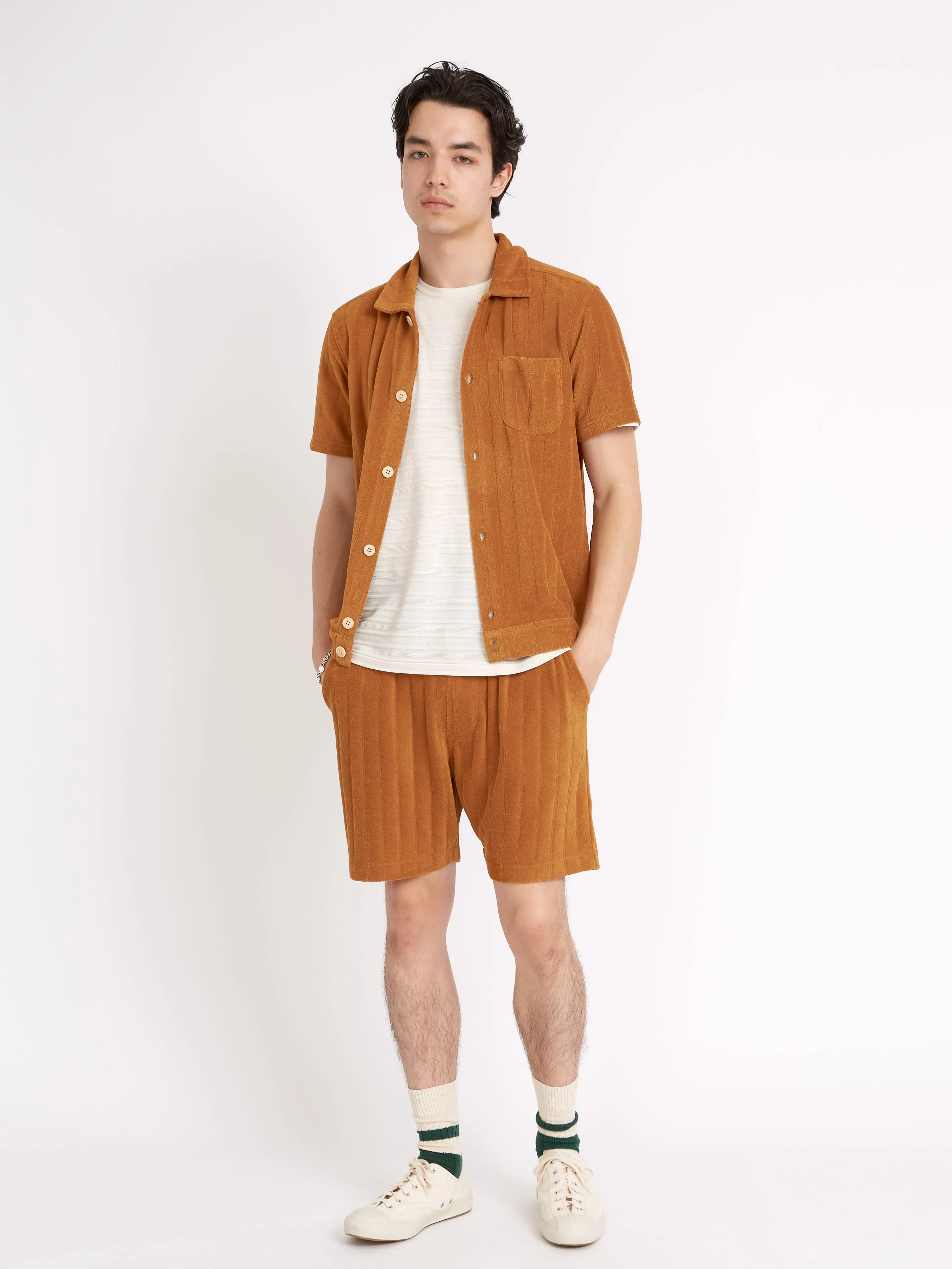 Ashby Short Sleeve Jersey Shirt Haywood Ochre