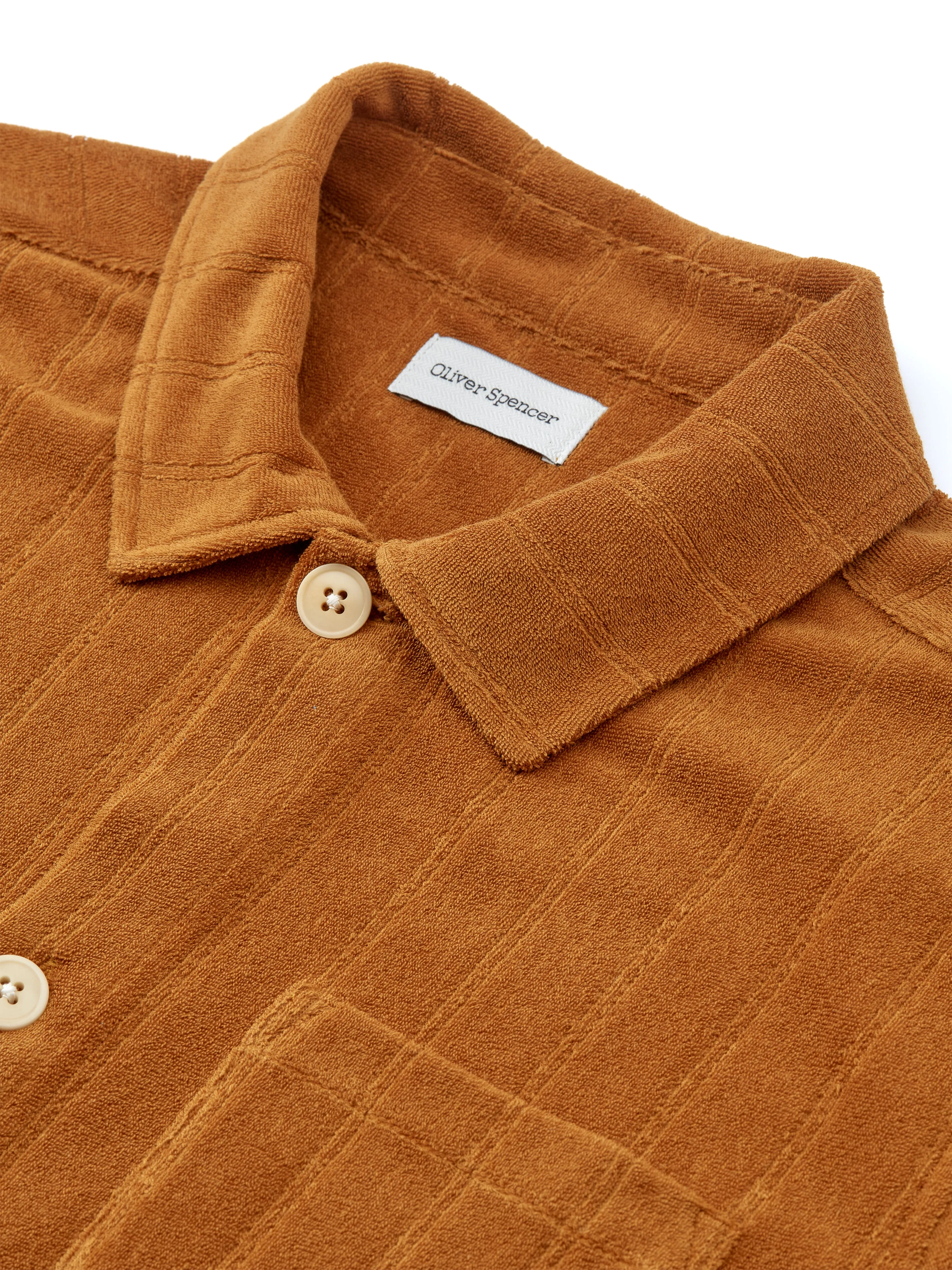 Ashby Short Sleeve Jersey Shirt Haywood Ochre