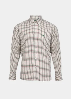 Aylesbury Men's Red Check Shirt - Regular Fit