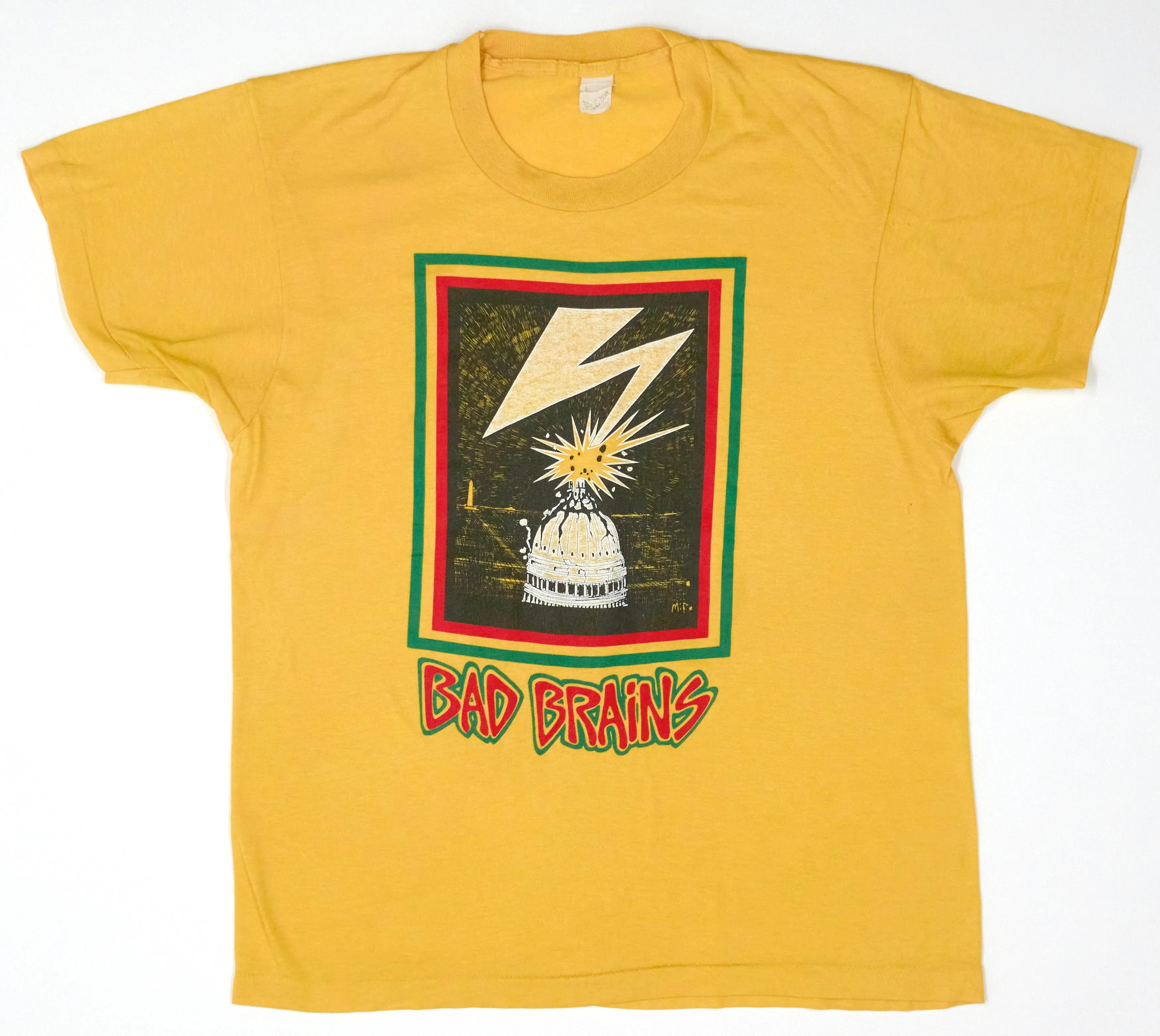 Bad Brains - Rior DC Capitol Bolt 80's Tour Large Shirt