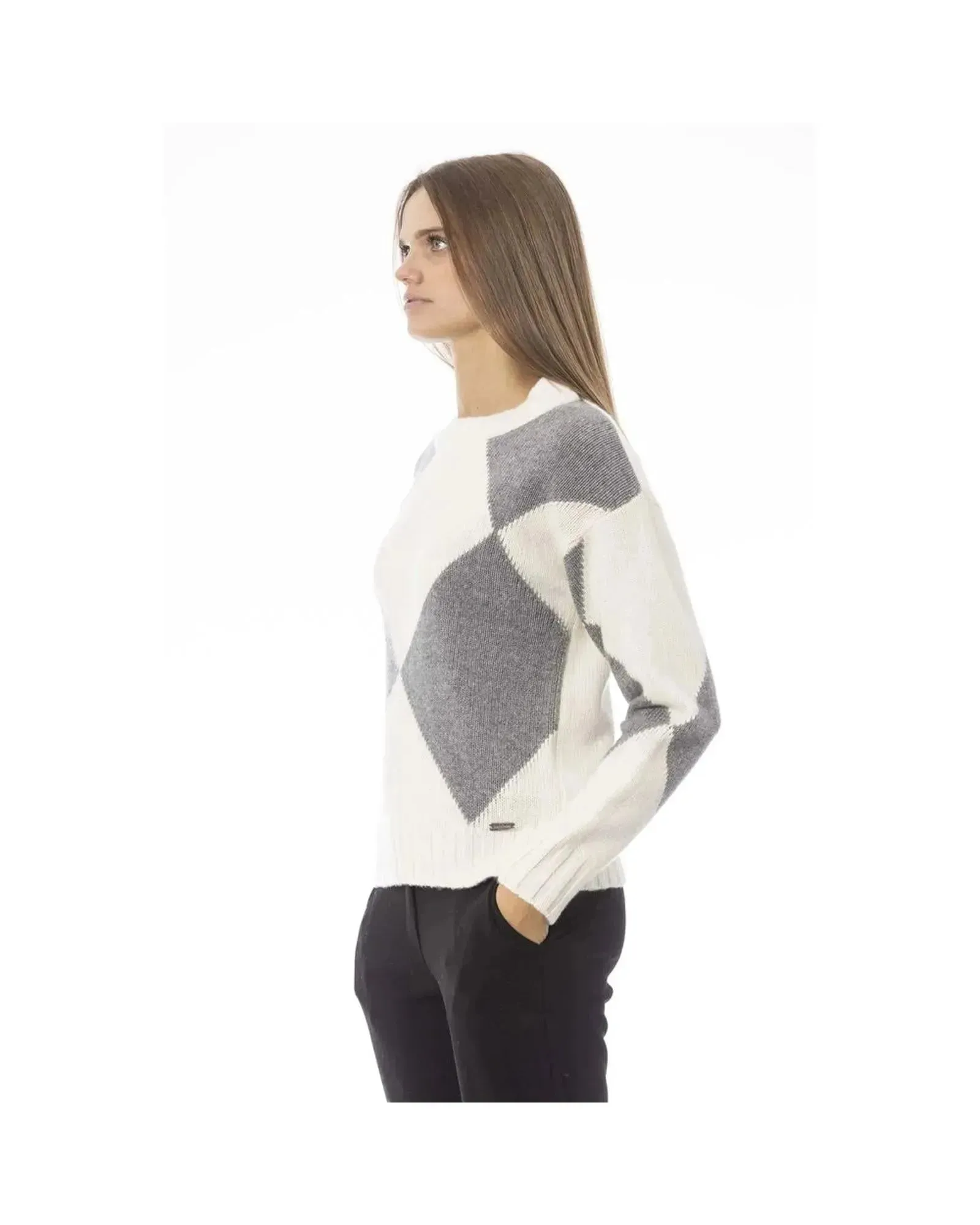 Baldinini Trend Women's Gray Wool Sweater - S