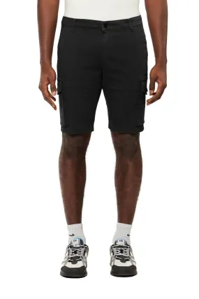 BASIC VARSITY CARGO SHORT | BLACK