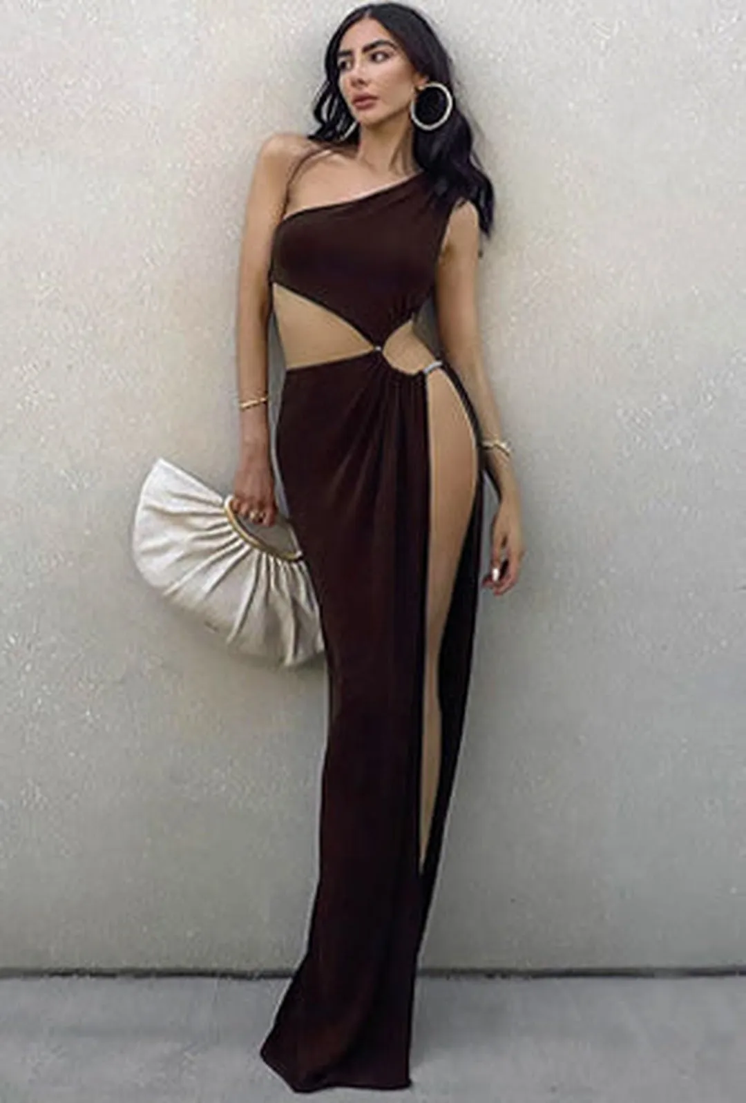 BELLONA - CREPE KNIT MAXI DRESS