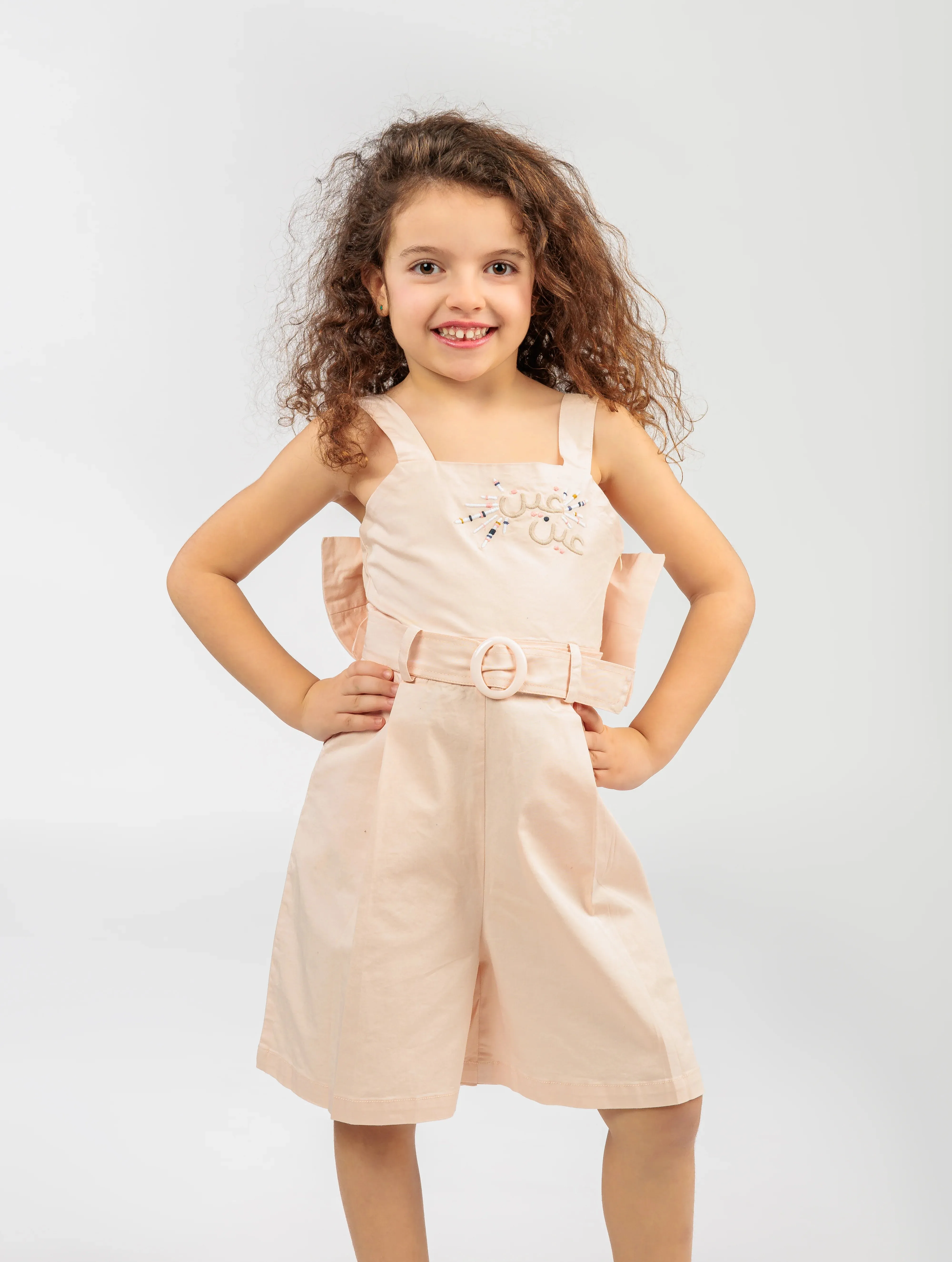 Big Girl Pink Overall Dress