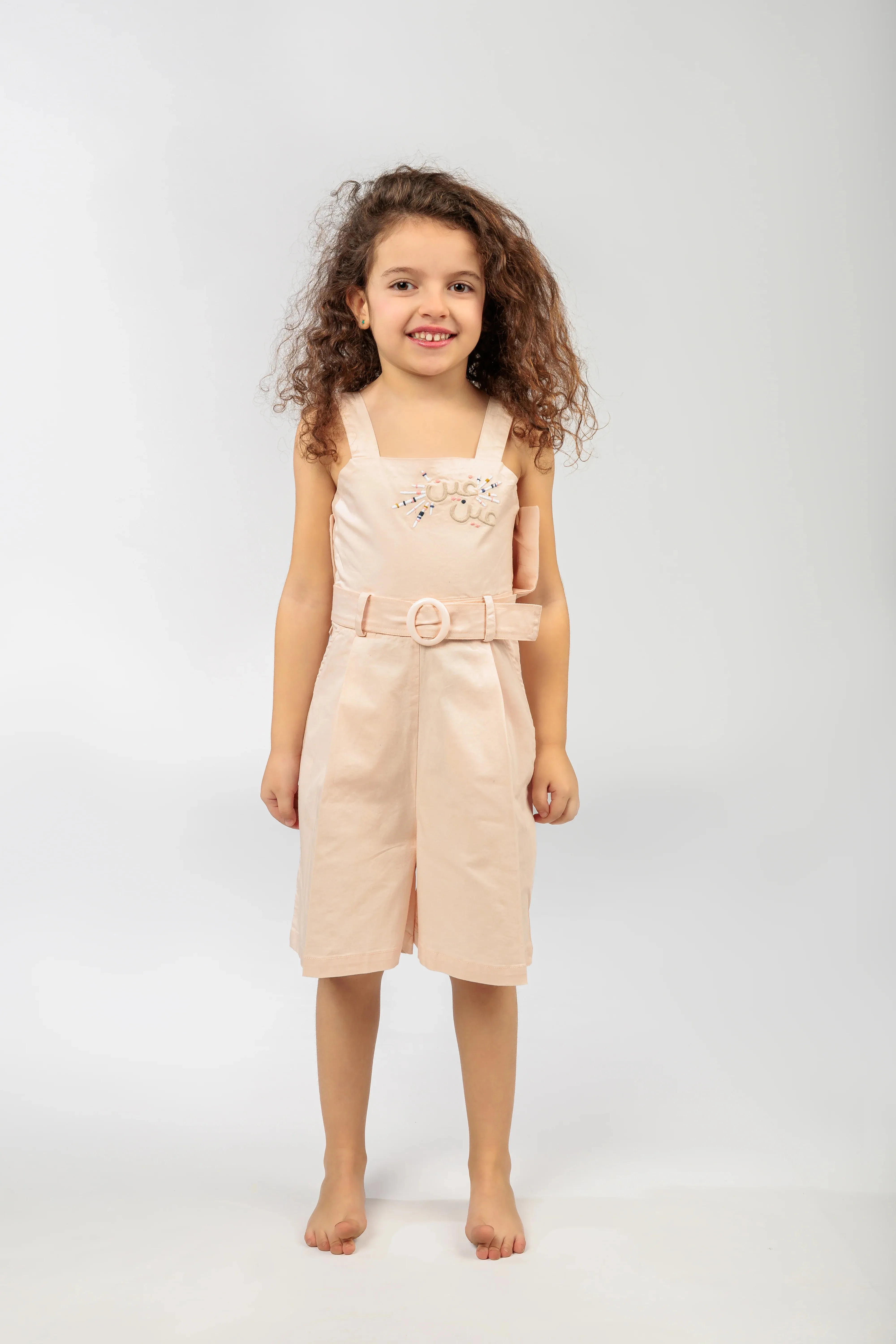 Big Girl Pink Overall Dress