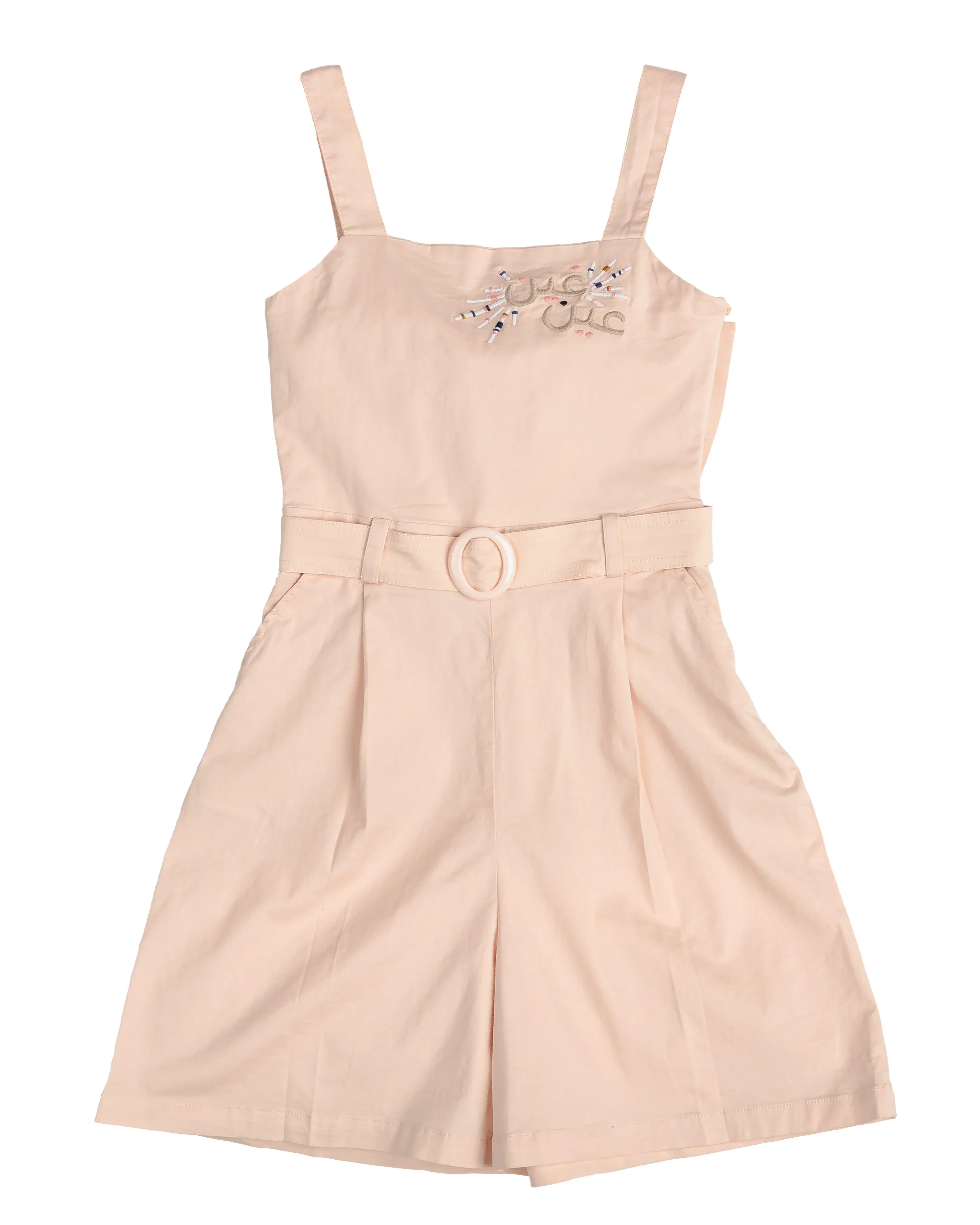 Big Girl Pink Overall Dress