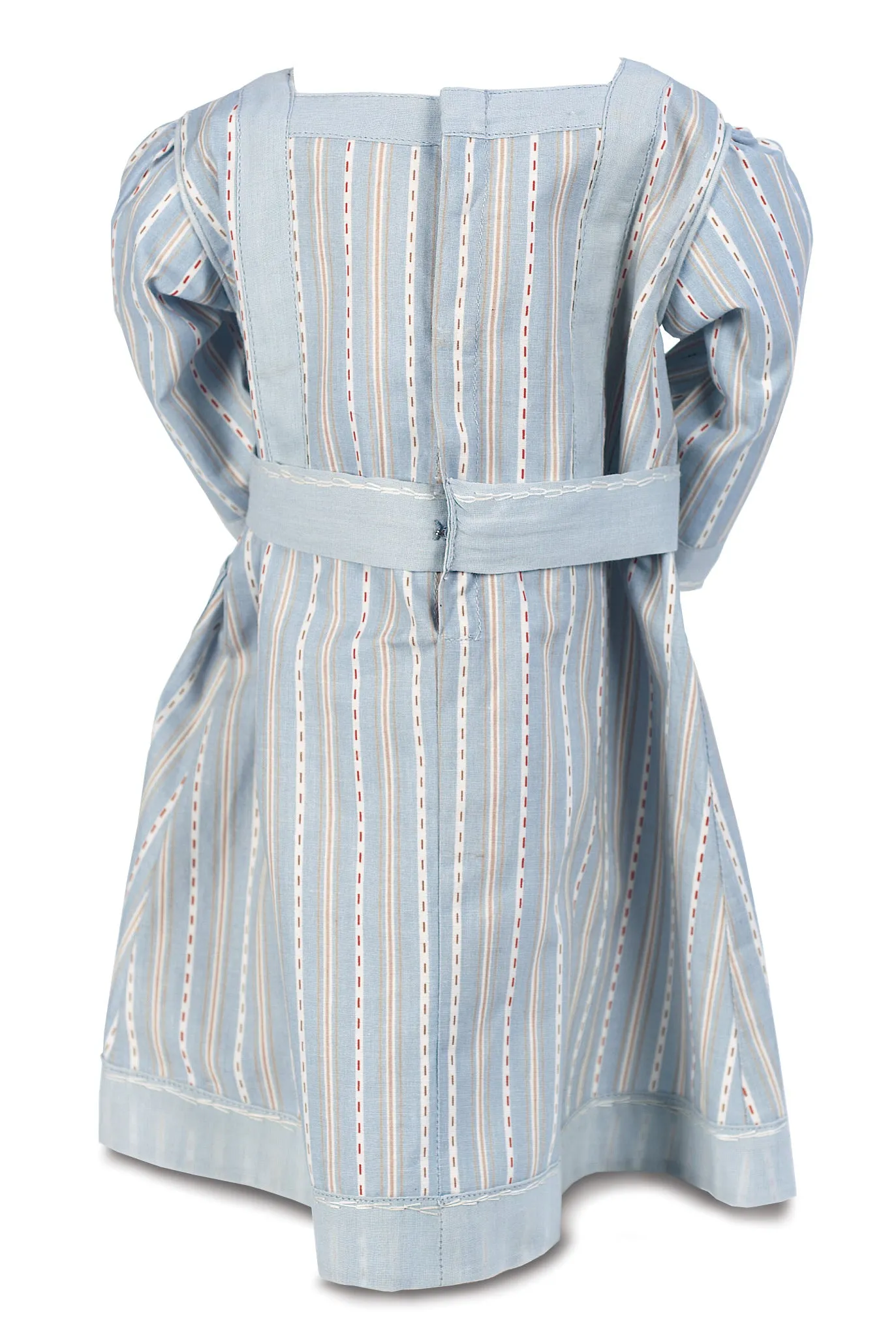 Blue Cotton Pinafore Dress