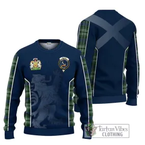 Blyth Tartan Ugly Sweater with Family Crest and Lion Rampant Vibes Sport Style