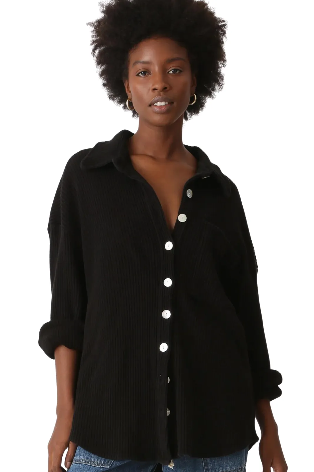 Boyfriend Shirt, Onyx