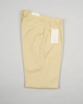 Briglia Garment Dyed Cotton Chinos / Pale Yellow