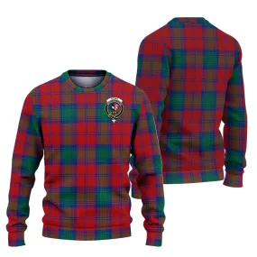 Byres (Byses) Tartan Ugly Sweater with Family Crest