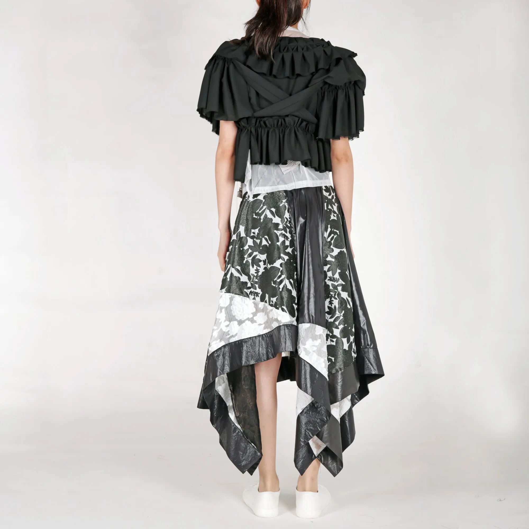 Cape - Smocking & Ruffle