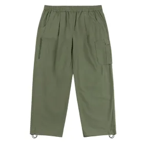 Cargo Baggy Utility Pants, Green Military