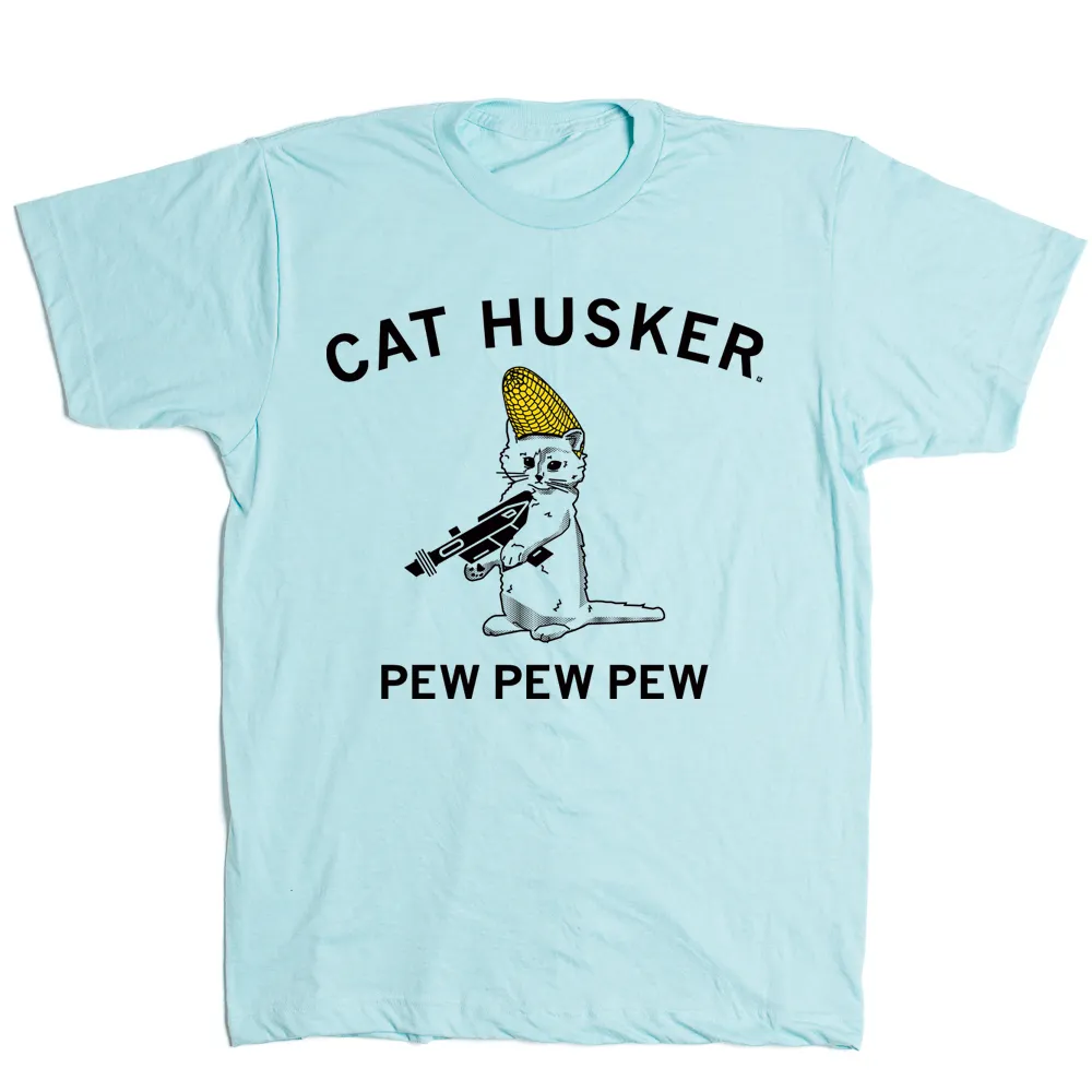 Cat Husker Pew Pew Pew