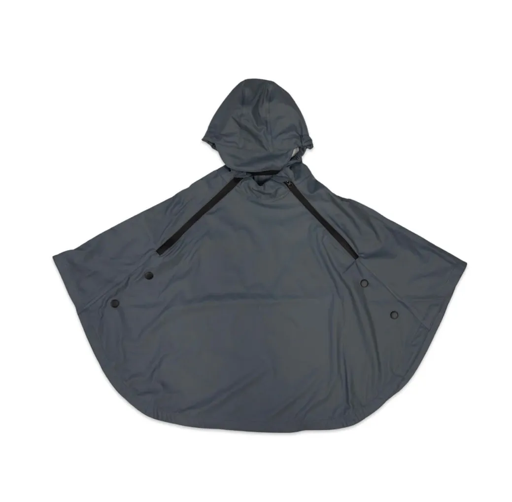 Charcoal Summer Rain Poncho & Rain Bag Set -  -Select Size