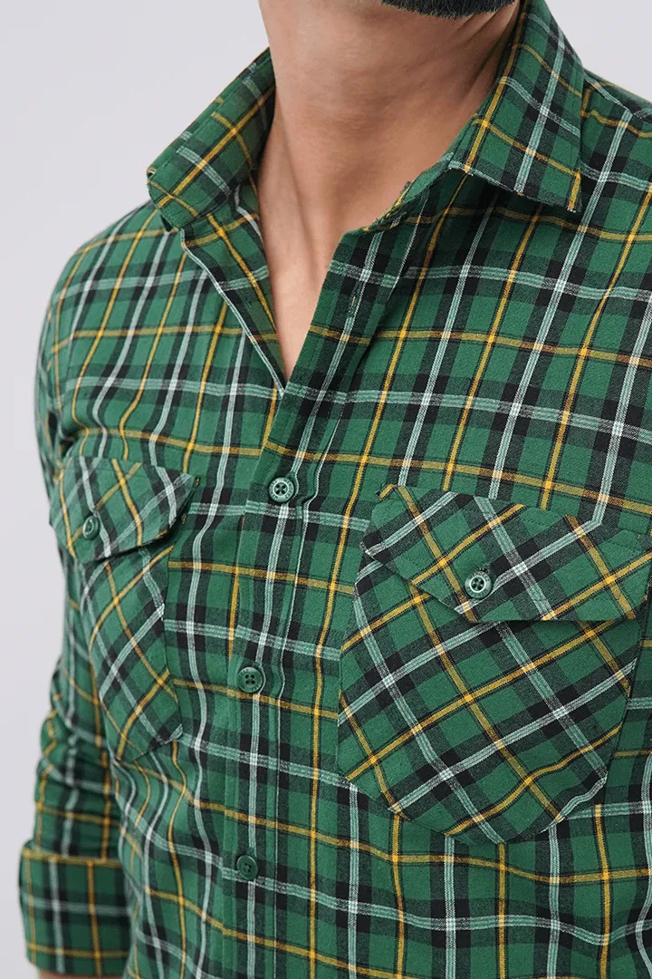 Check Shirt - Green & Yellow