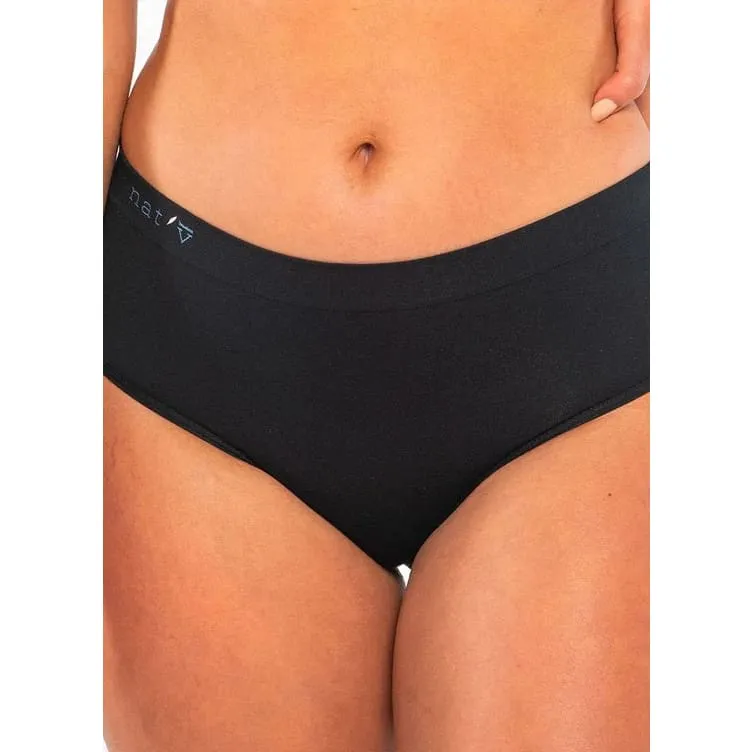 Classic Brief High Waisted Vintage Finish Black