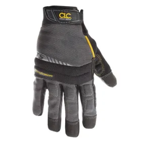 CLC HANDYMAN 125-L High-Dexterity Work Gloves, L, Stretch-Fit Thumb, Elastic Cuff, Synthetic Leather, Black