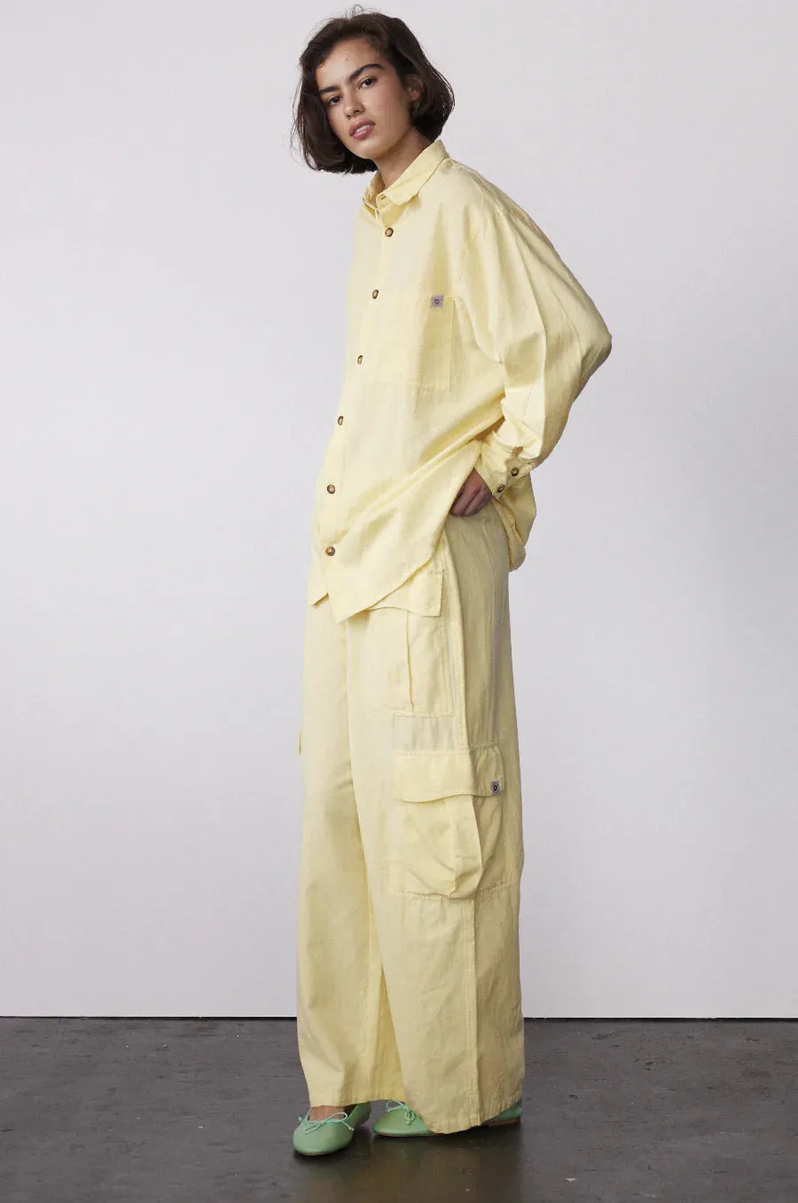 Coastal Cargo Pants - Yellow