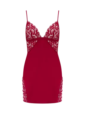 Coco de Mer Ravenna Slip in Ruby