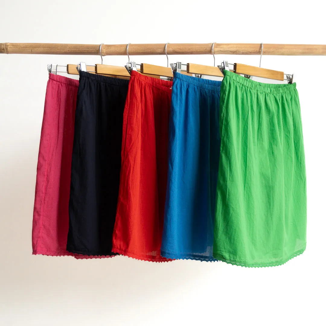 Cotton Half Slip Skirt