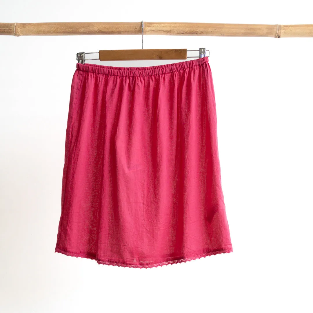 Cotton Half Slip Skirt