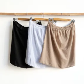 Cotton Half Slip Skirt