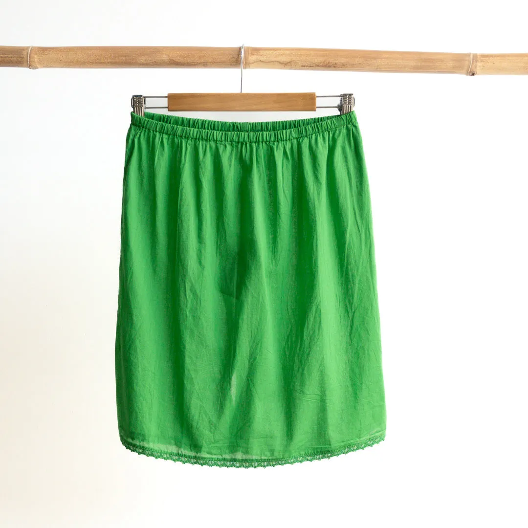 Cotton Half Slip Skirt