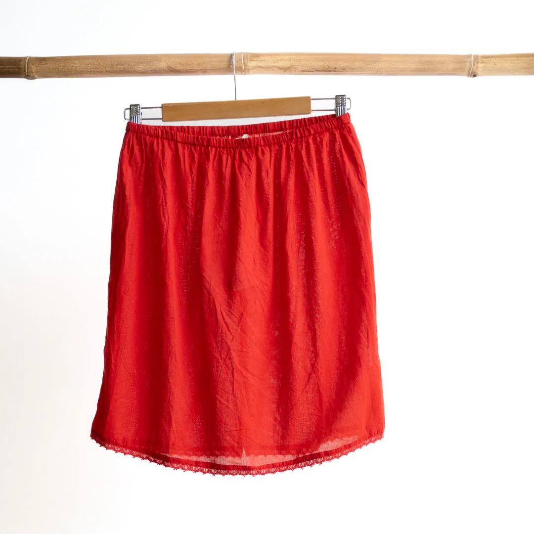 Cotton Half Slip Skirt