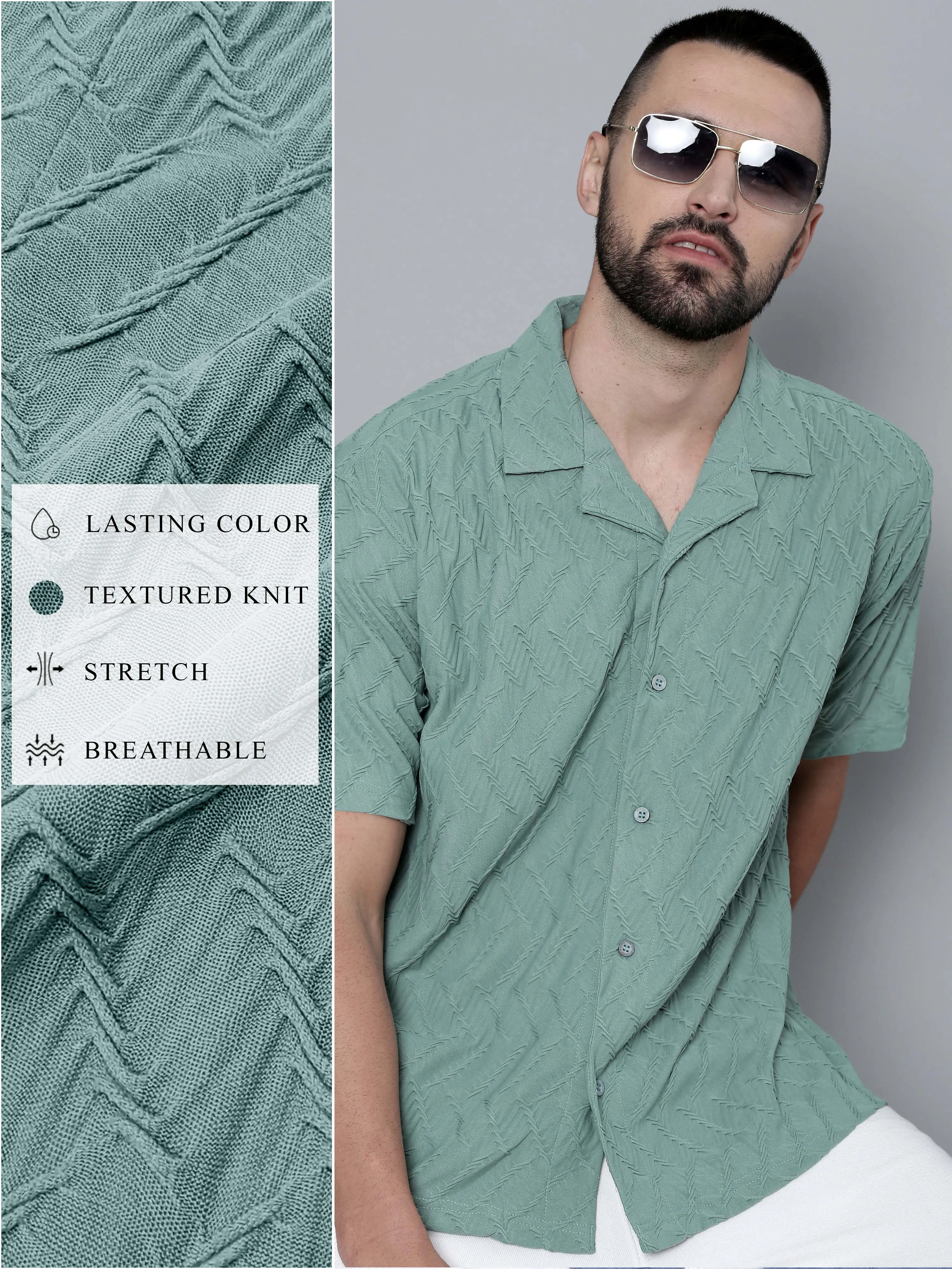 Creased Hunter Green Shirt