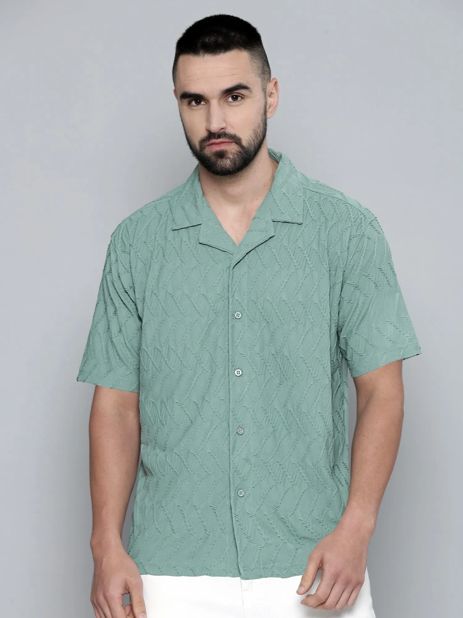 Creased Hunter Green Shirt