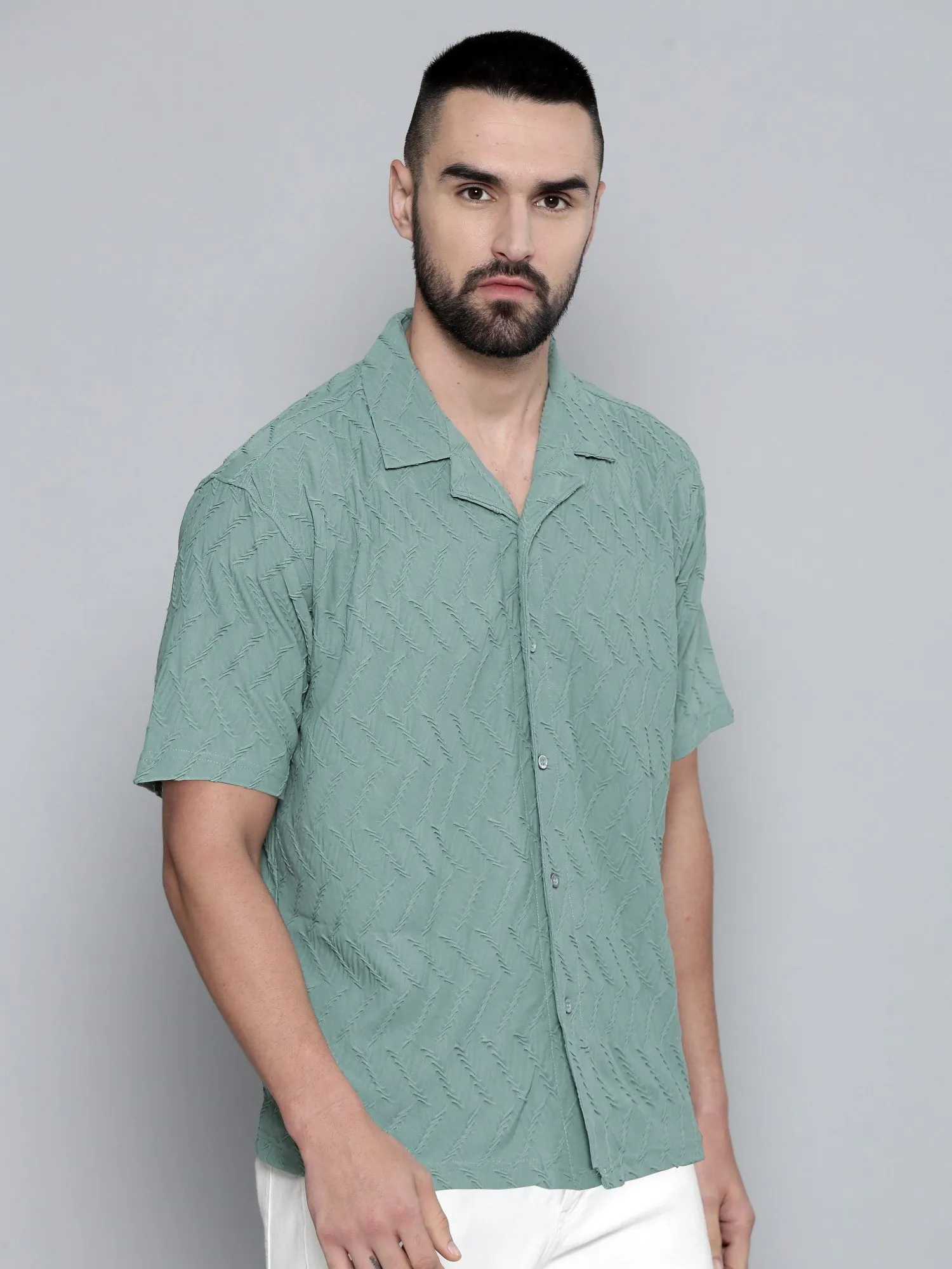 Creased Hunter Green Shirt