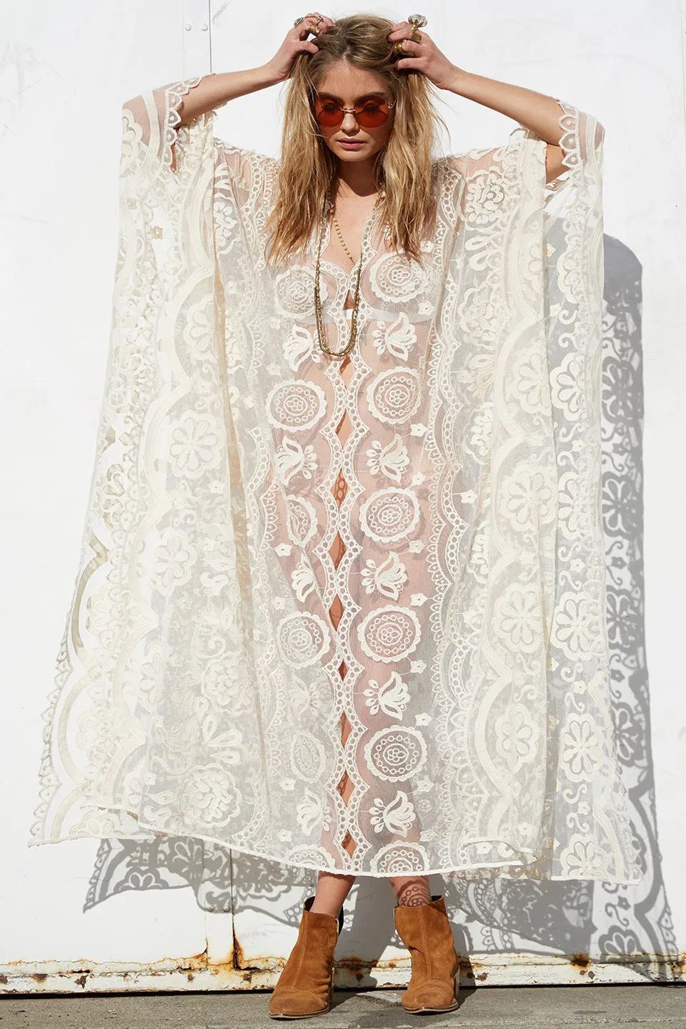 Delores Dreamy Lace Poncho