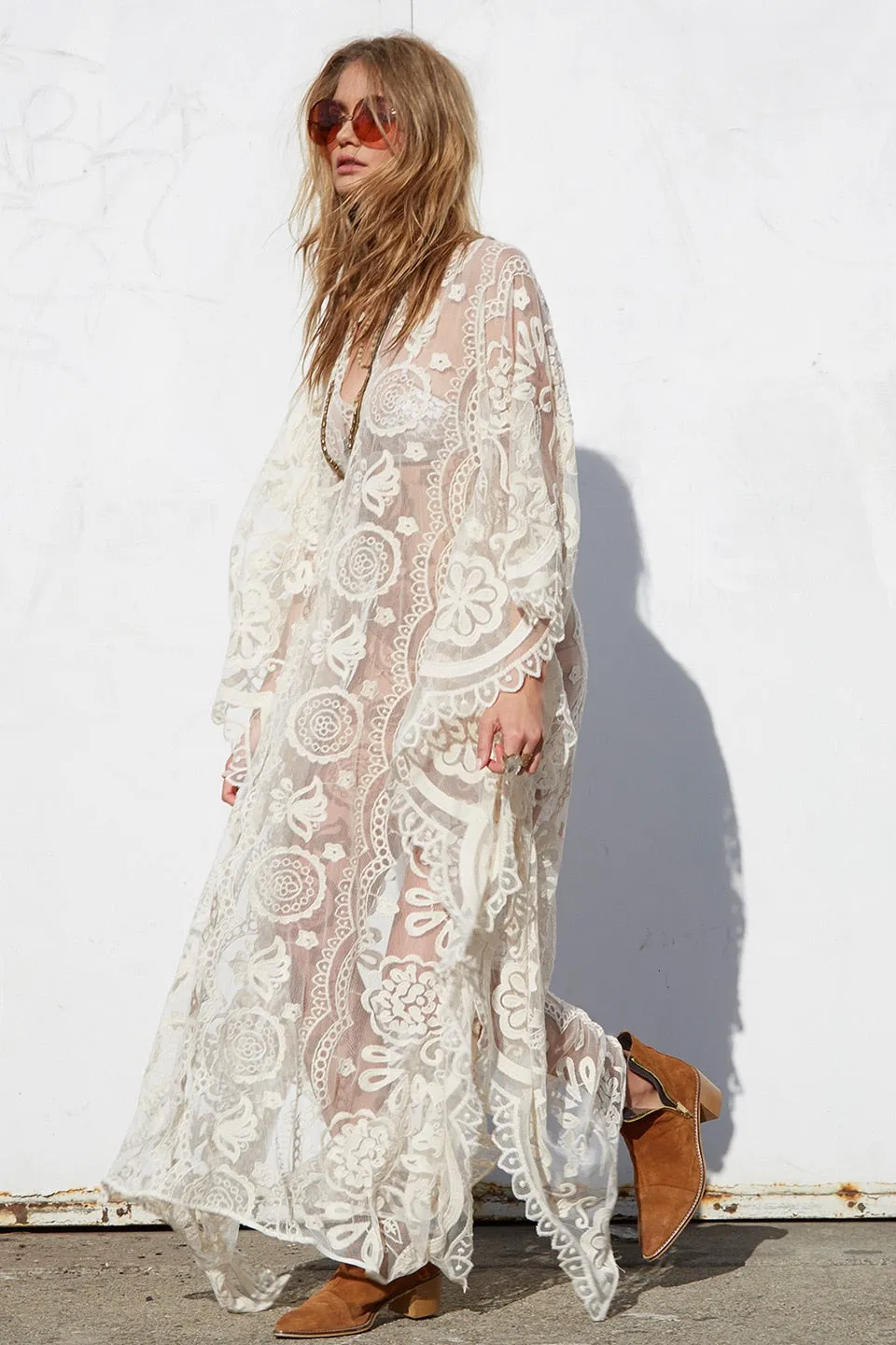 Delores Dreamy Lace Poncho