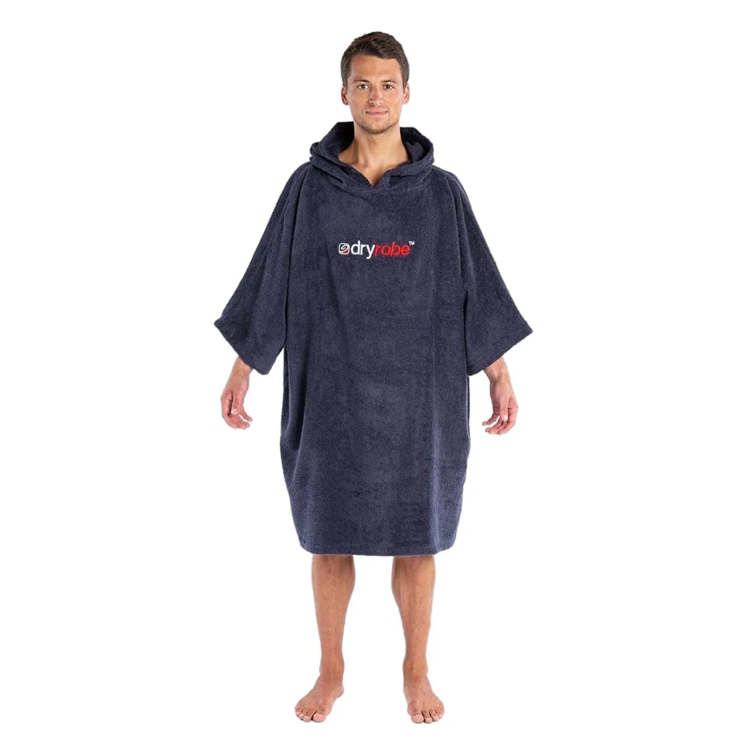 Dryrobe Organic Cotton Short Sleeve Towel Dryrobe - Navy