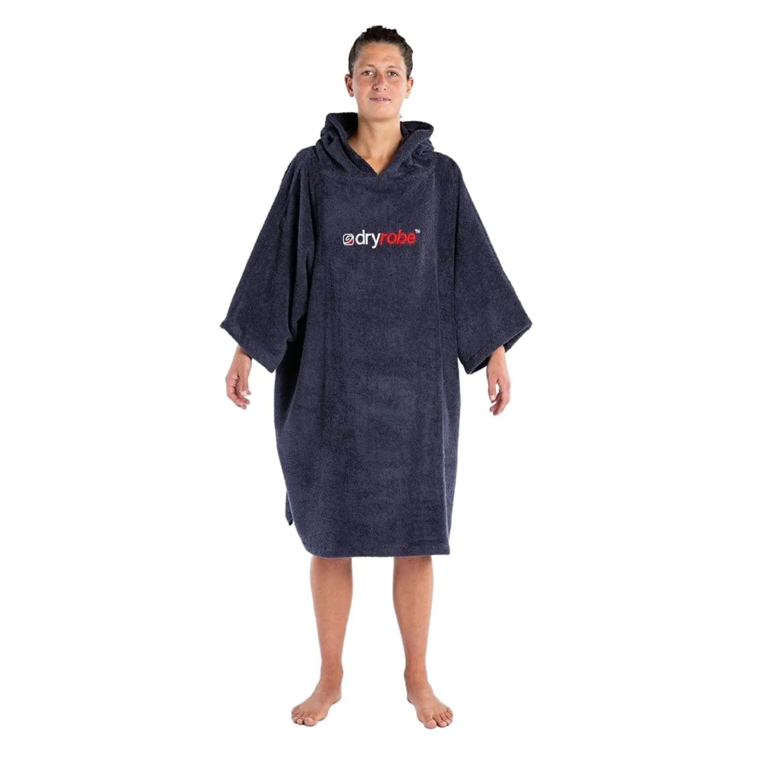 Dryrobe Organic Cotton Short Sleeve Towel Dryrobe - Navy