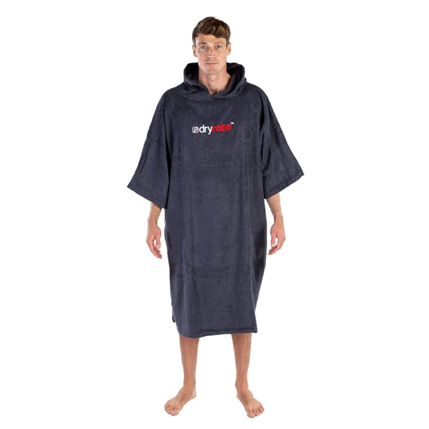 Dryrobe Organic Cotton Short Sleeve Towel Dryrobe - Navy