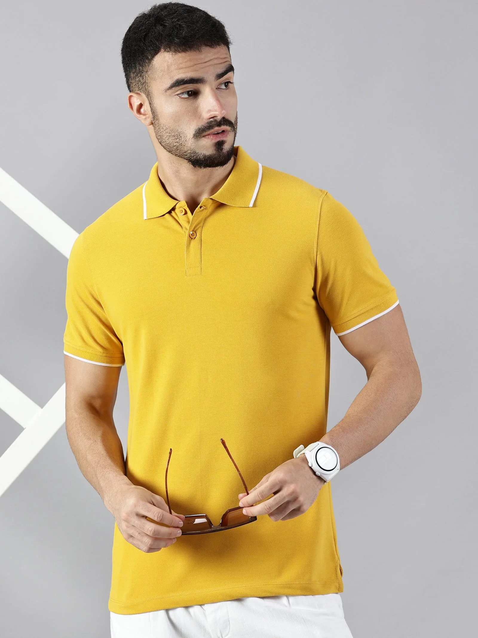 Everyday Mustard Yellow Polo T-Shirt