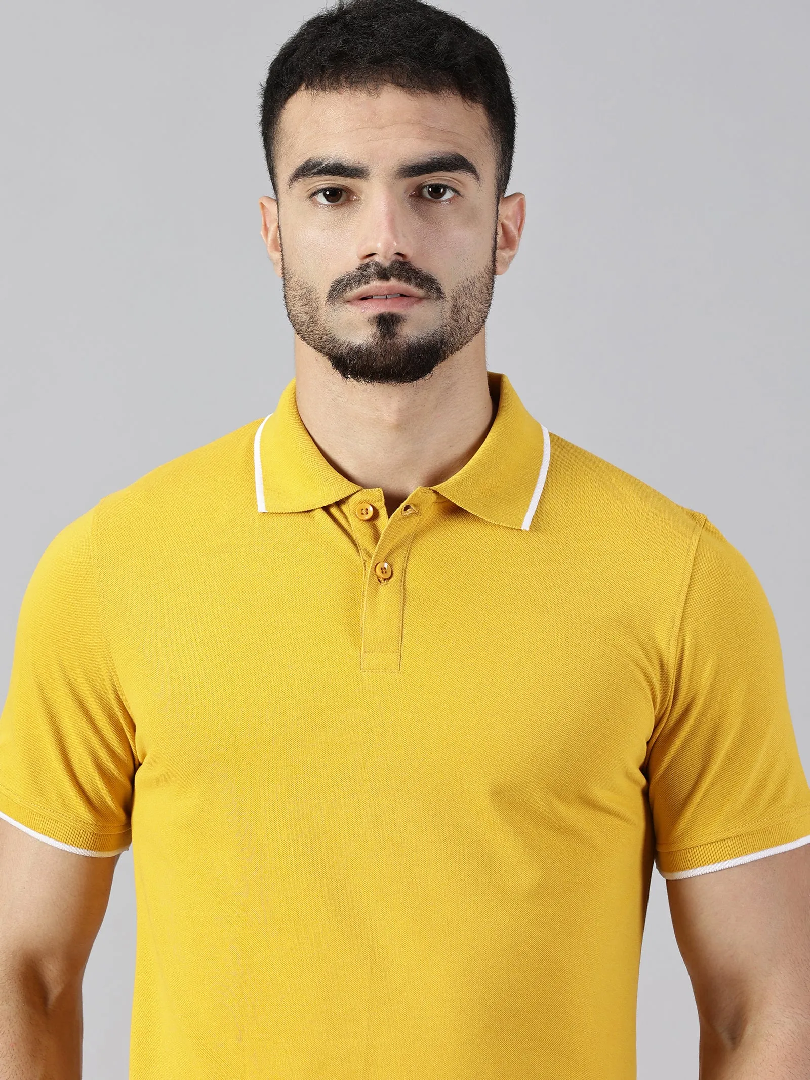 Everyday Mustard Yellow Polo T-Shirt