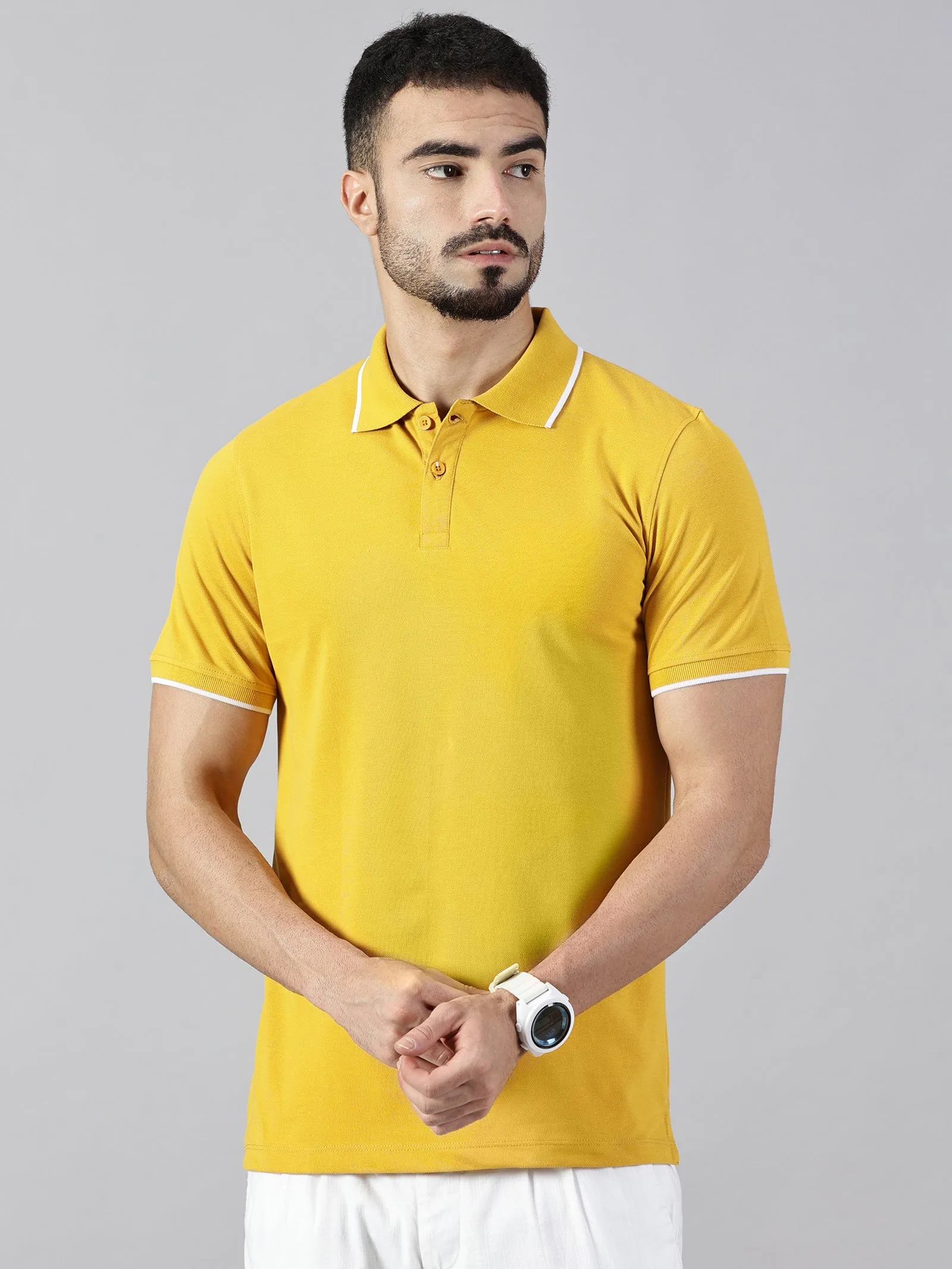 Everyday Mustard Yellow Polo T-Shirt